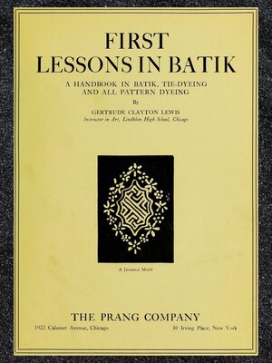 cover image of First Lessons in Batik